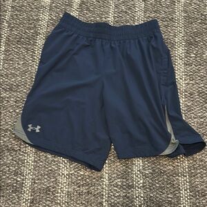 Under Armour Blue and Gray Athletic Performance Shorts